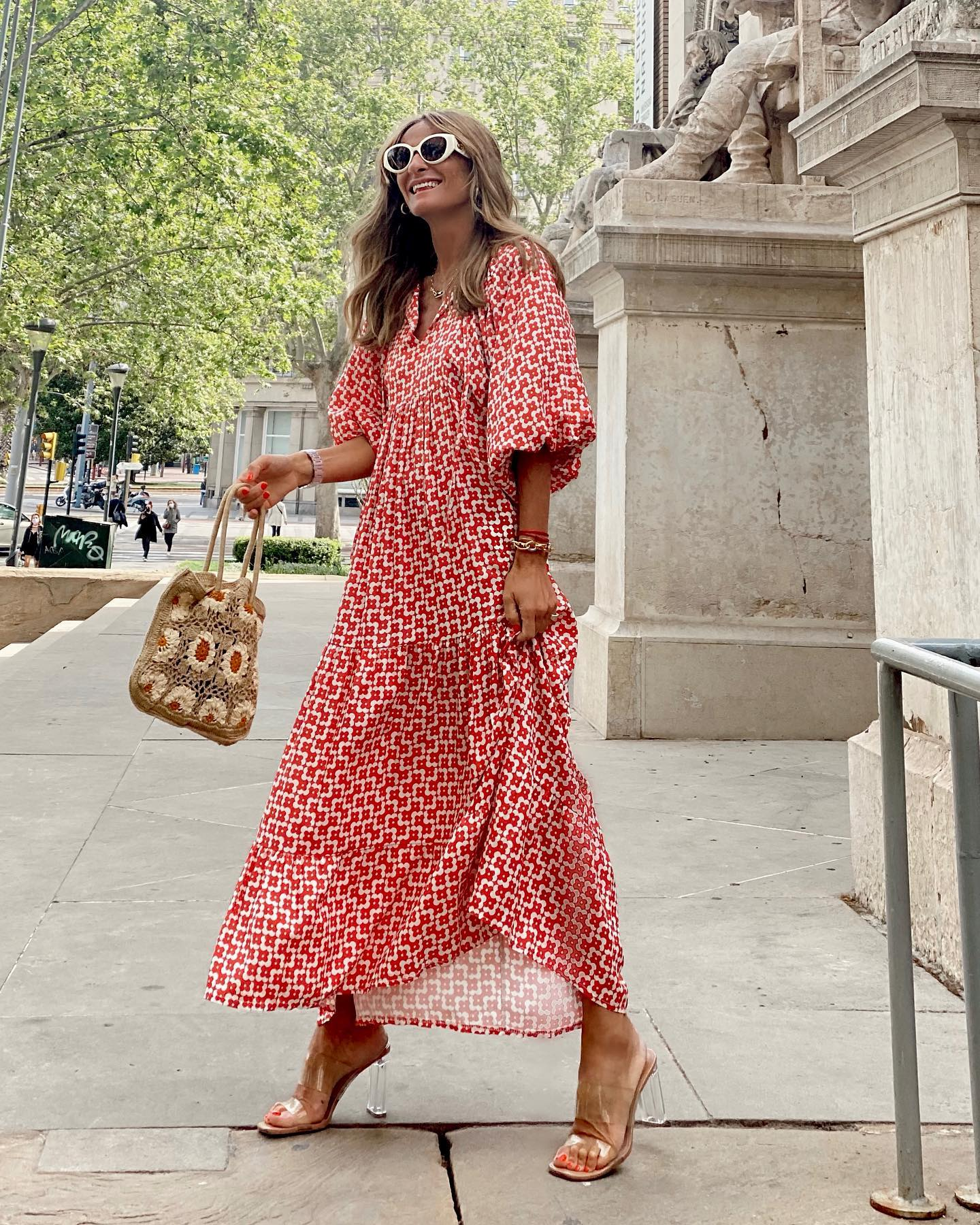 ZAIRA | Vestido estampado de temporada.