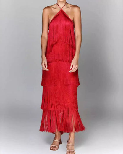 SUSAN | Vestido de diseño con flecos