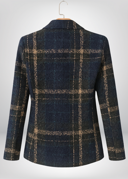 AVA | Abrigo clásico de lana estampado