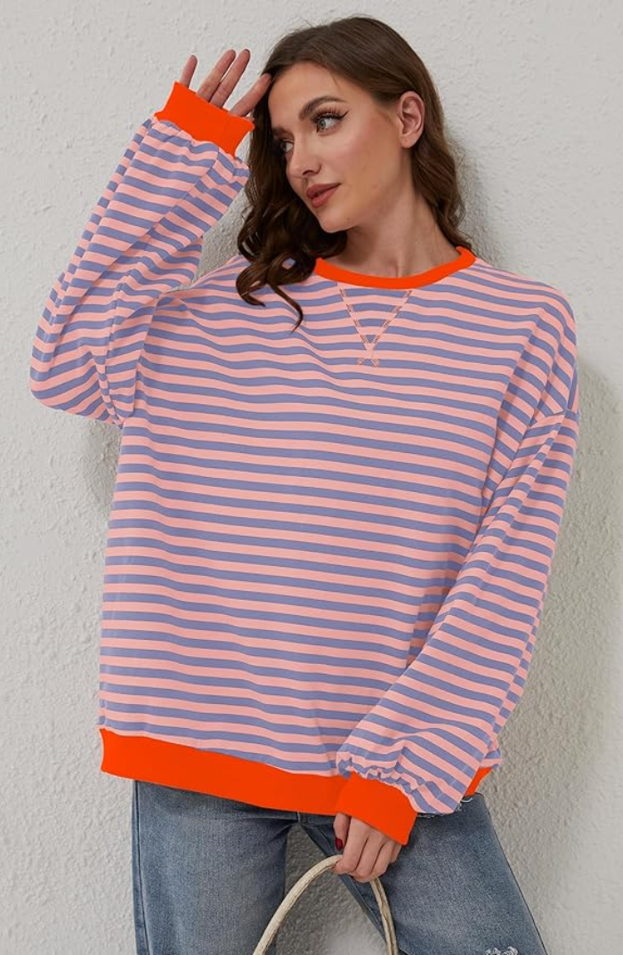 LADY | Jersey oversize de rayas