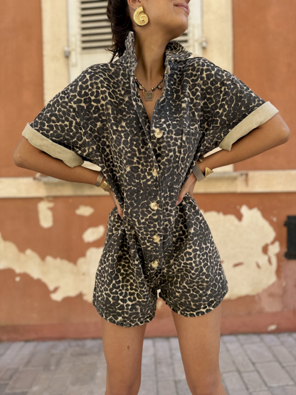 NAIARA | Mono estampado de leopardo