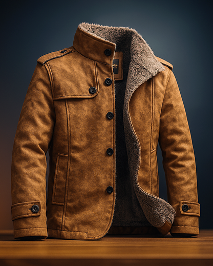 ALONSO | Abrigo clásico de ante