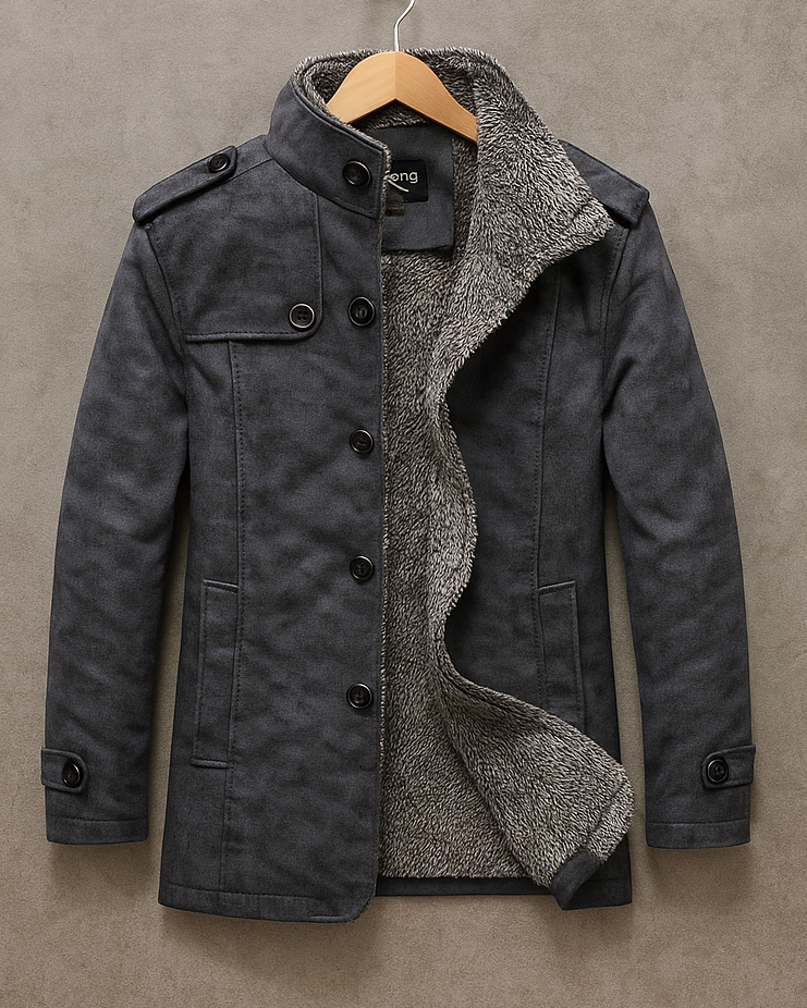 ALONSO | Abrigo clásico de ante