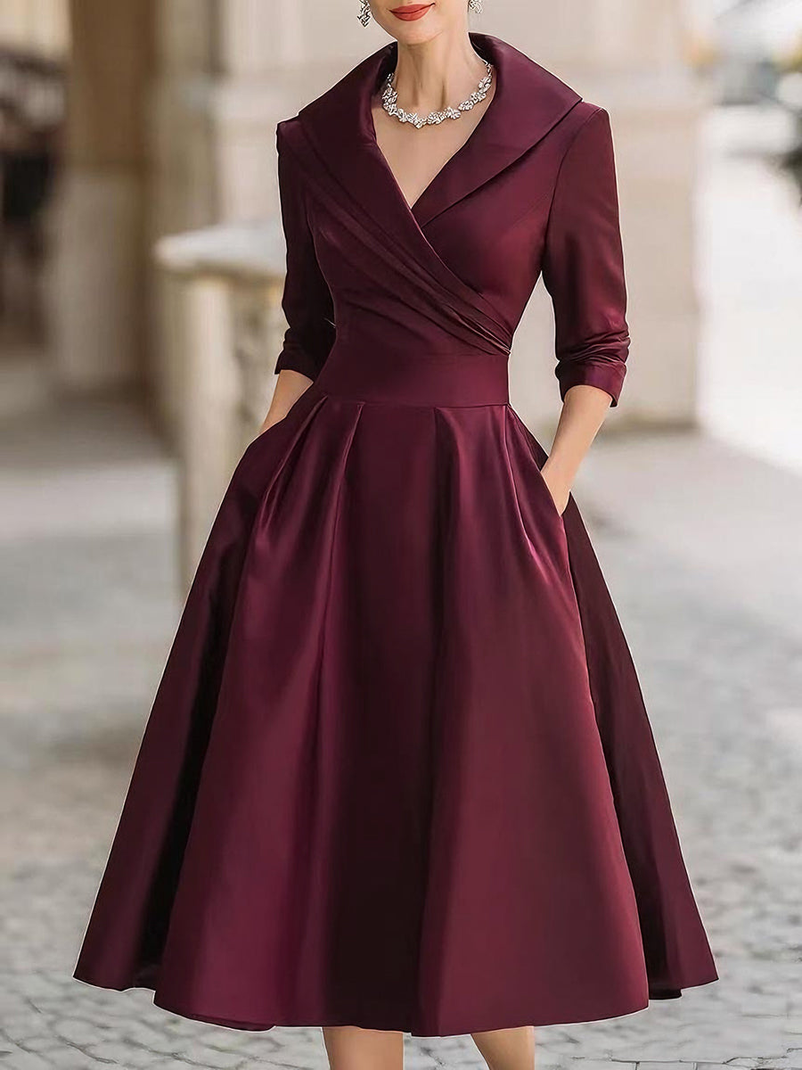LINA | Vestido midi de satén