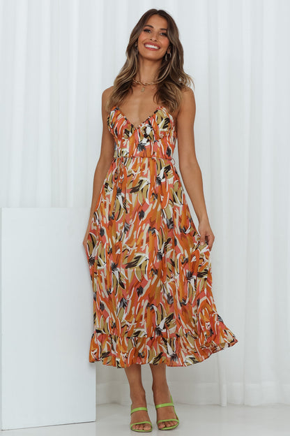 DORIA | Vestido estampado de temporada