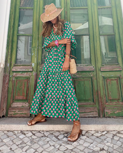 ZAIRA | Vestido estampado de temporada.