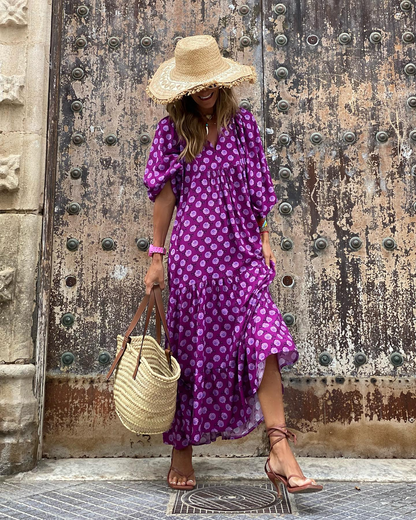ZAIRA | Vestido estampado de temporada.