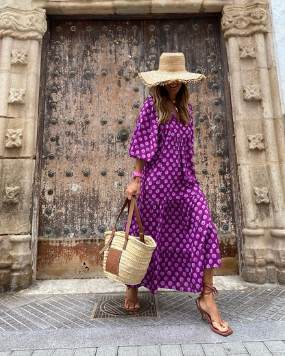 ZAIRA | Vestido estampado de temporada.