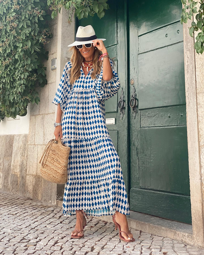 ZAIRA | Vestido estampado de temporada.
