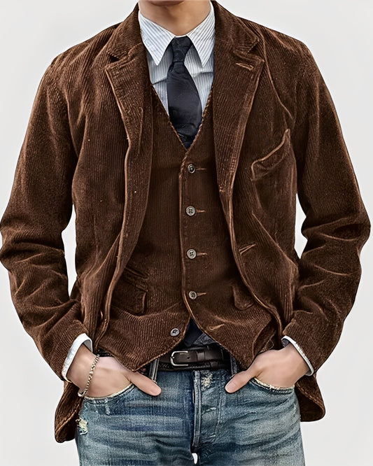 FLORENCE | Chaqueta y chaleco de pana
