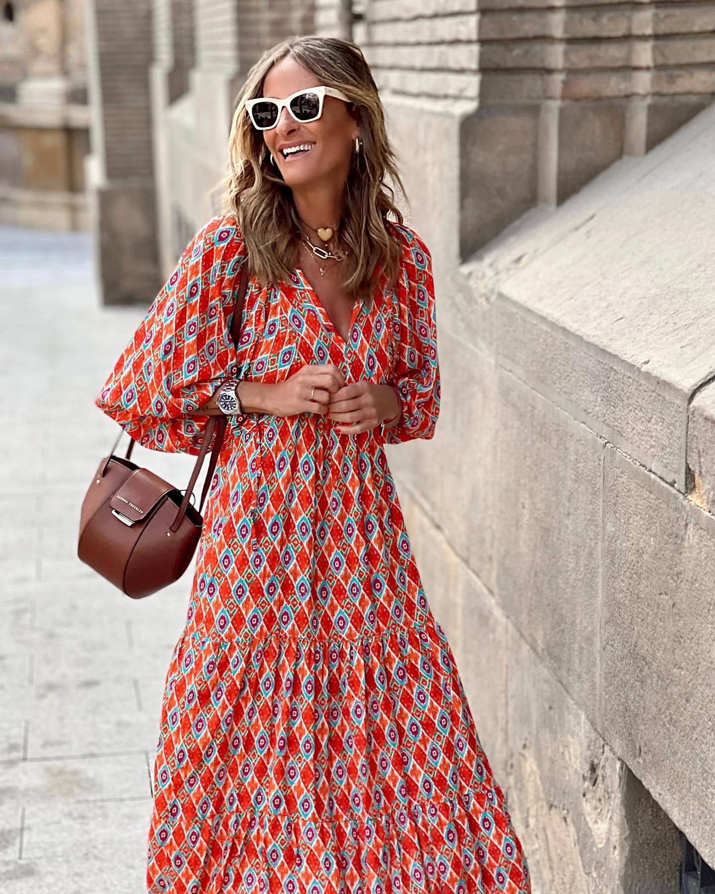 ZAIRA | Vestido estampado de temporada.