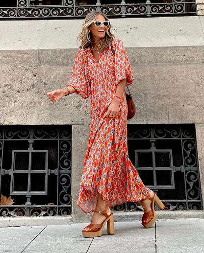 ZAIRA | Vestido estampado de temporada.