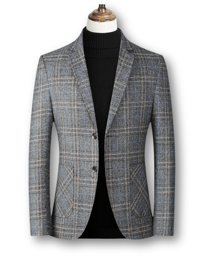DAVID | Blazer en tejido escocés