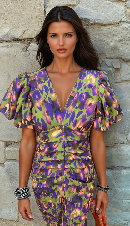 TORÁ | Vestido estampado de diseño