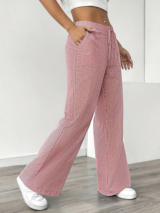DOMÍNICA | Pantalón ancho rayado