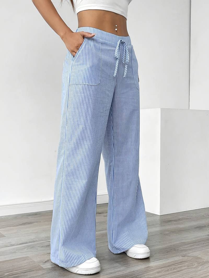DOMÍNICA | Pantalón ancho rayado