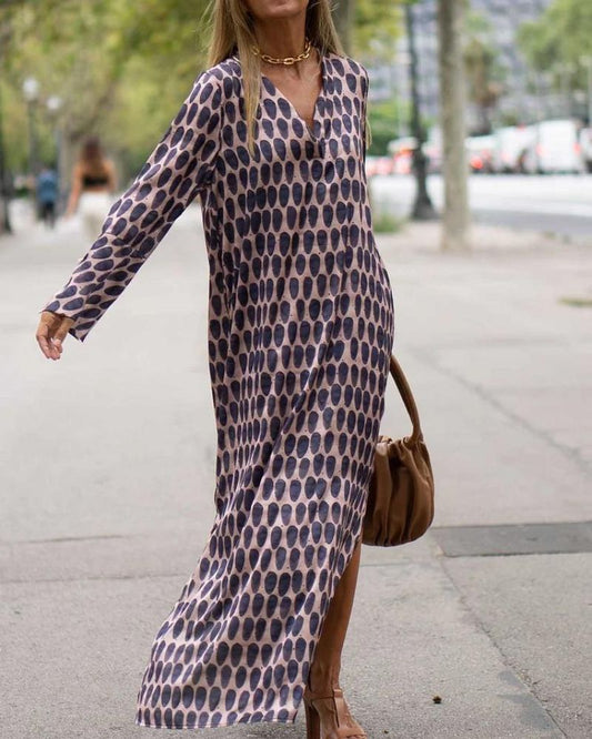 ANA | Vestido maxi estampado de temporada