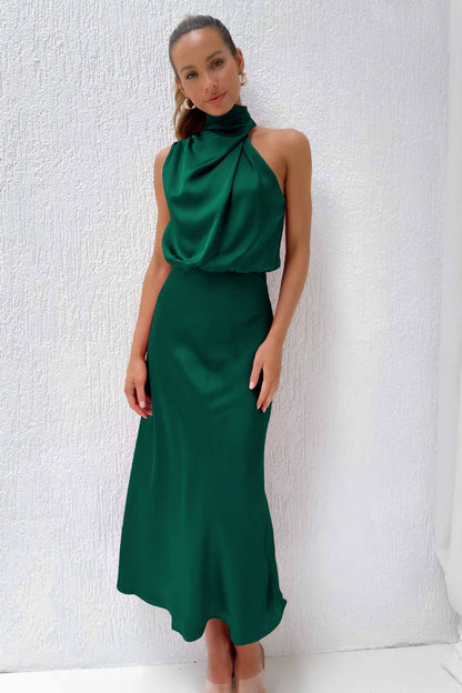 MARIANA | Vestido con escote americano.