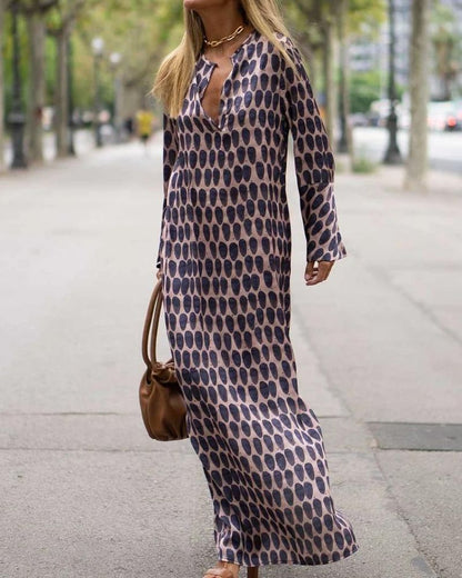 ANA | Vestido maxi estampado de temporada