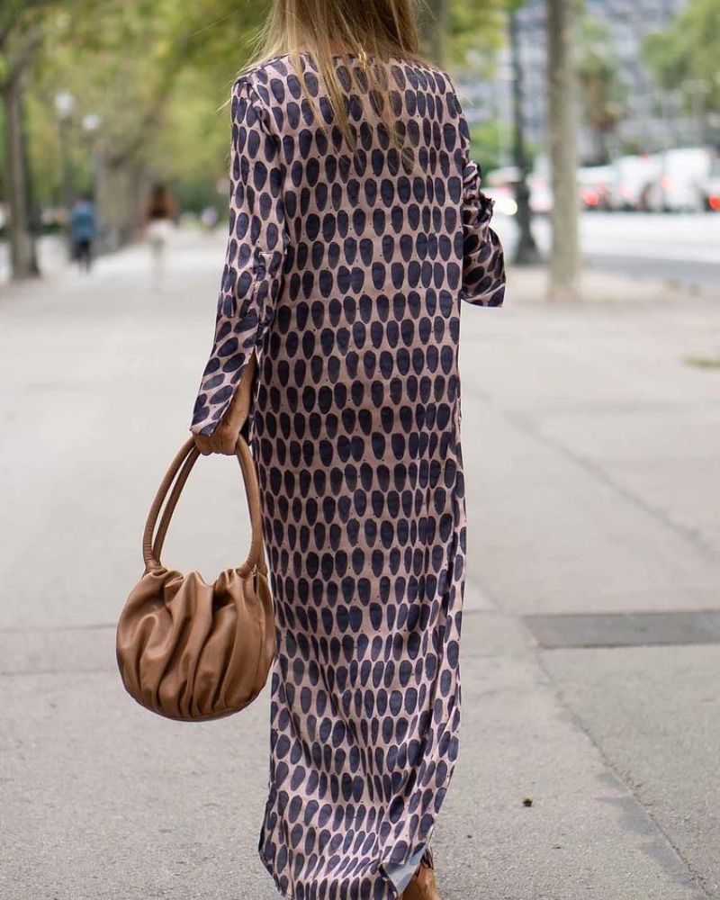 ANA | Vestido maxi estampado de temporada