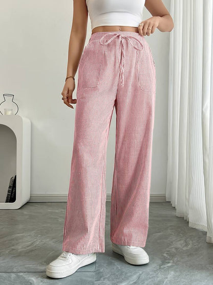 DOMÍNICA | Pantalón ancho rayado