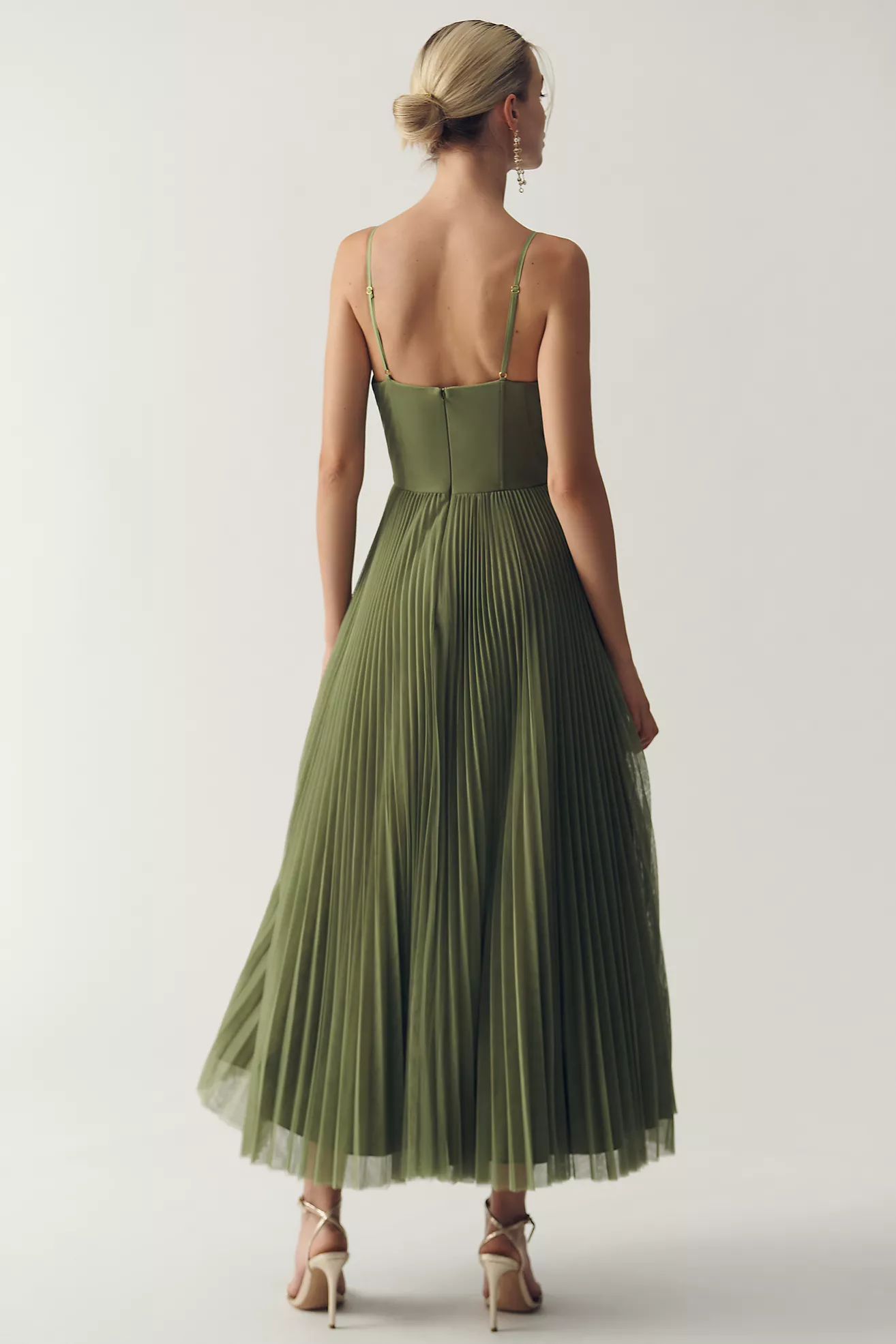 TAMARA | Vestido midi con corsé.