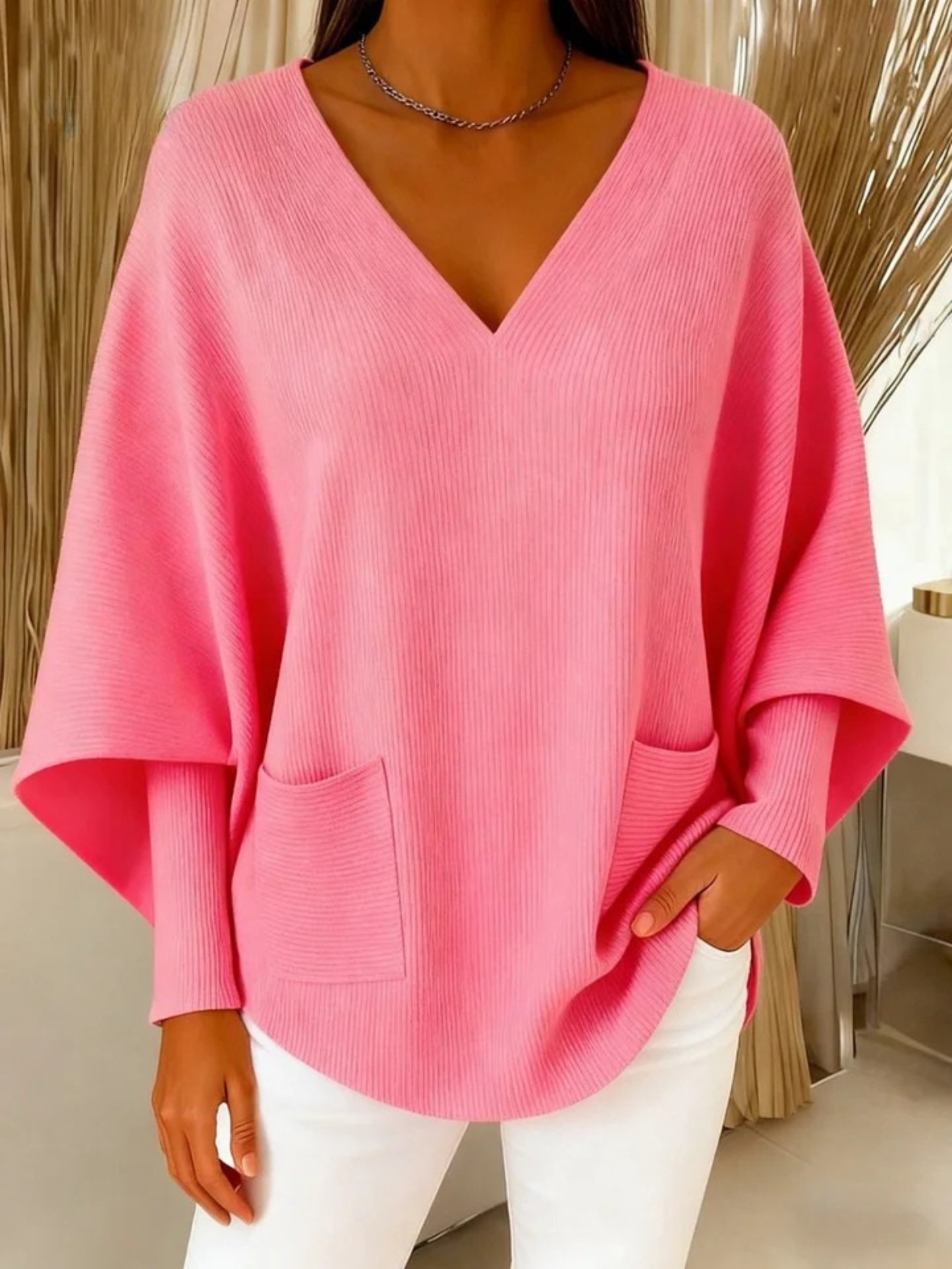 NELIA | Jersey informal con cuello en V