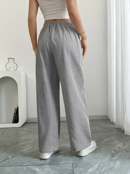 DOMÍNICA | Pantalón ancho rayado