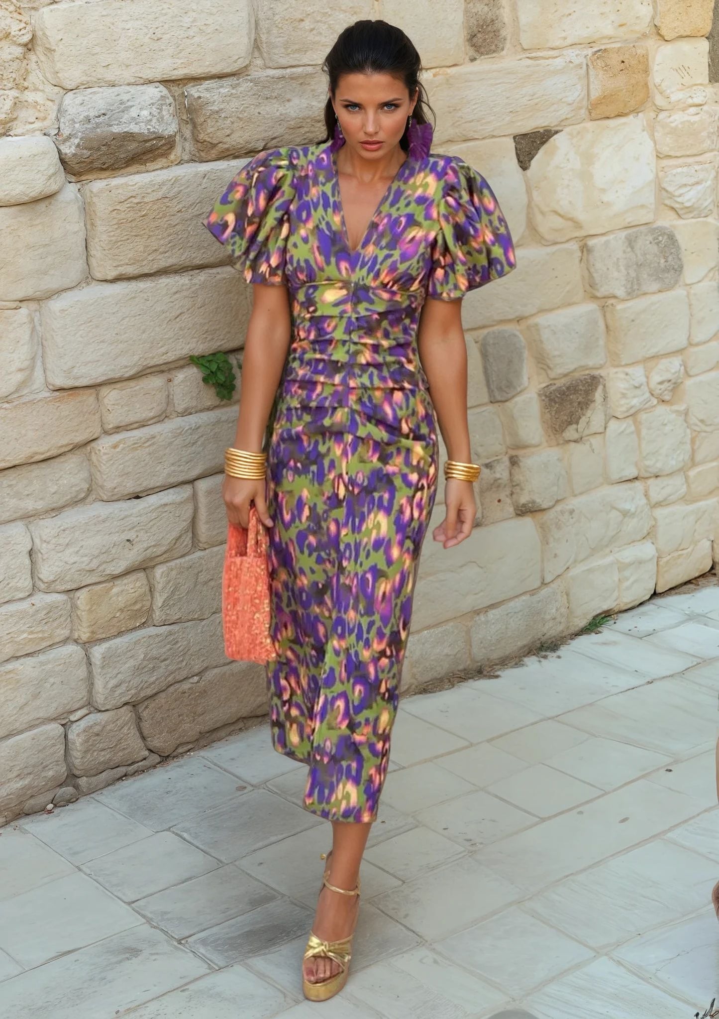 TORÁ | Vestido estampado de diseño