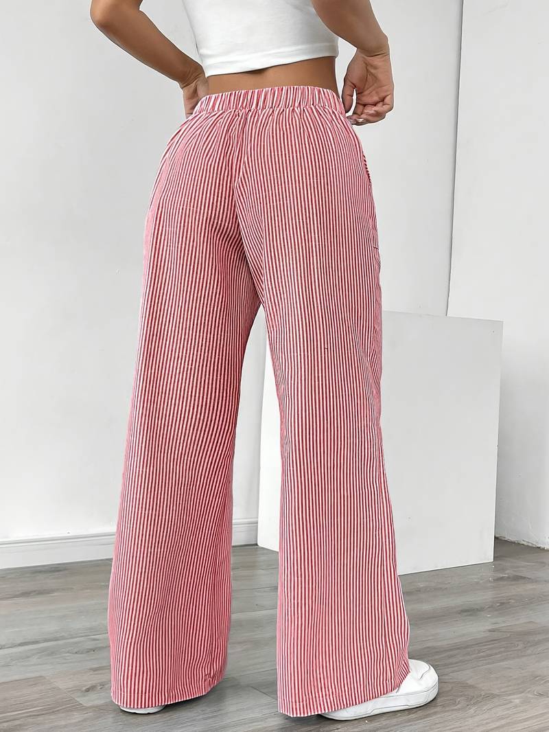 DOMÍNICA | Pantalón ancho rayado