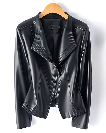 AURA | Chaqueta motera de piel