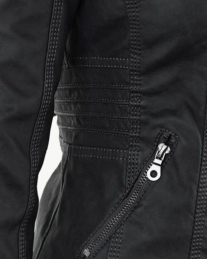 MÓNICA | Chaqueta de cuero otoñal
