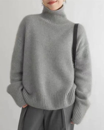 ANNE | Jersey de cuello alto de cachemira