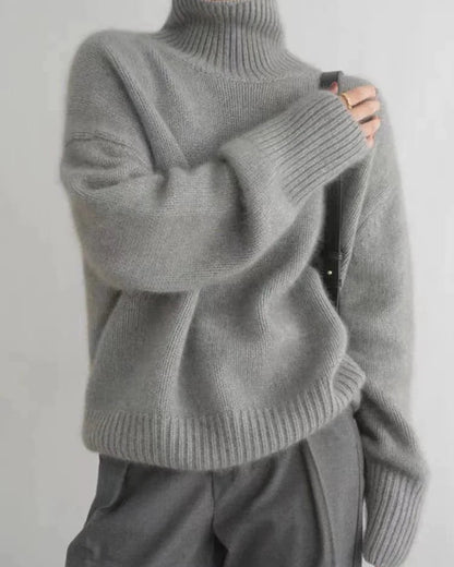 ANNE | Jersey de cuello alto de cachemira