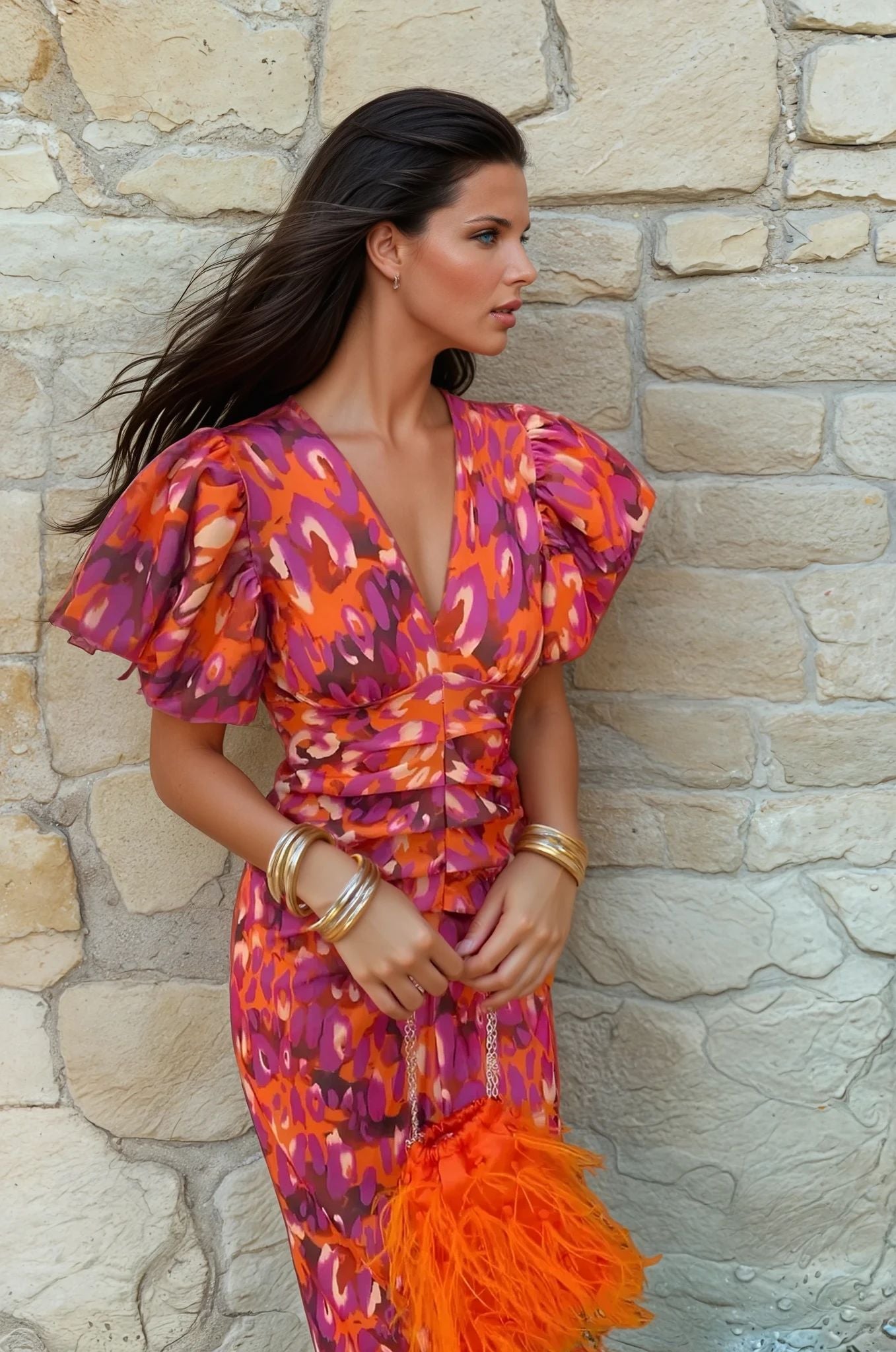 TORÁ | Vestido estampado de diseño