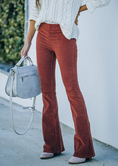 CHLOE | Pantalones acampanados de pana