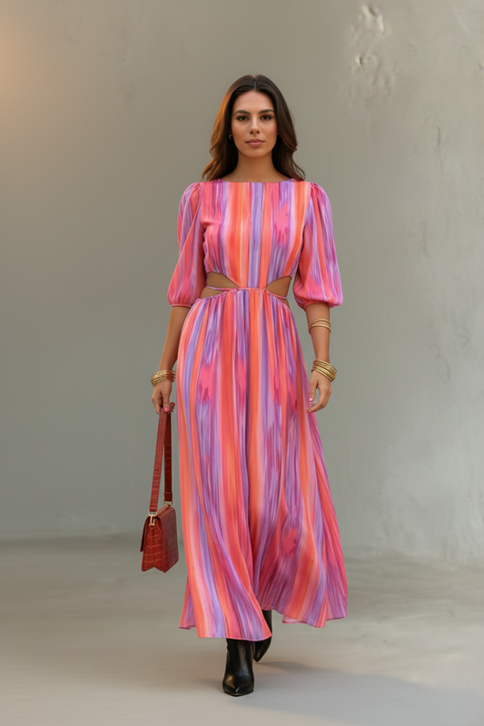PALOMA  |  Vestido midi con aberturas.