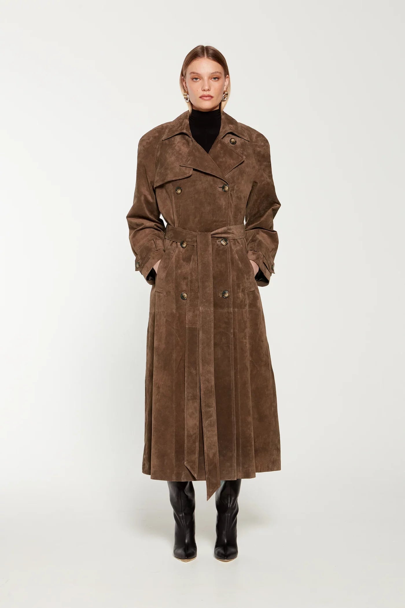 HARLOW | Trench aterciopelado