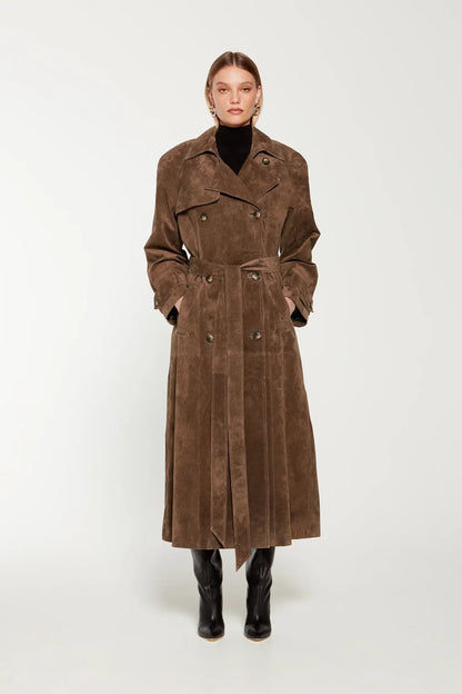 HARLOW | Trench aterciopelado