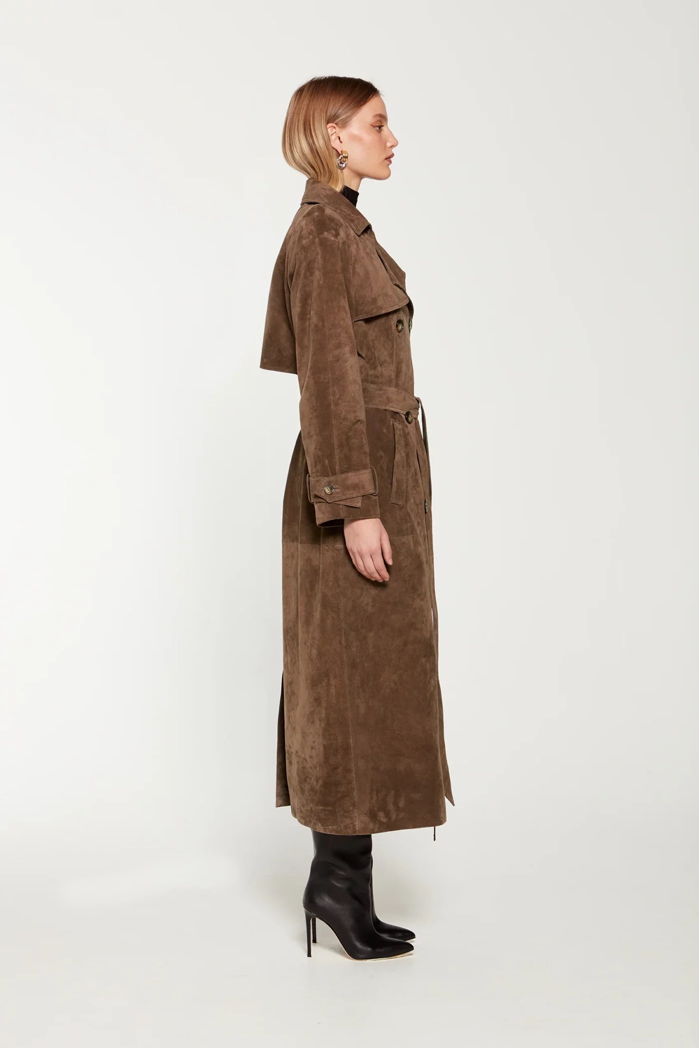 HARLOW | Trench aterciopelado