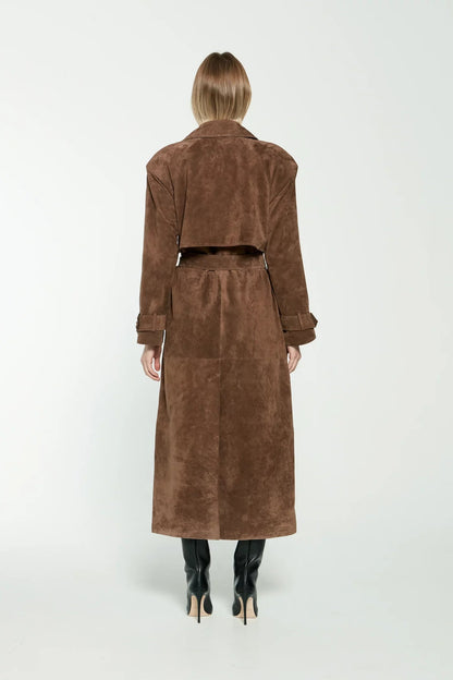 HARLOW | Trench aterciopelado