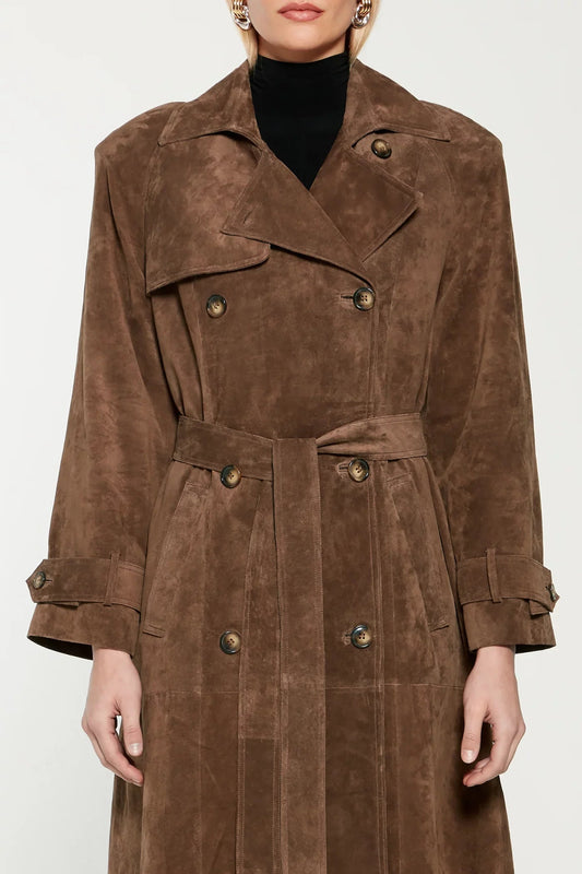 HARLOW | Trench aterciopelado