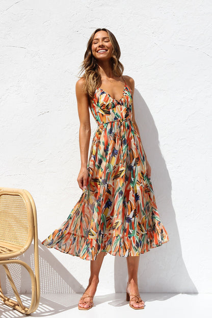 DORIA | Vestido estampado de temporada