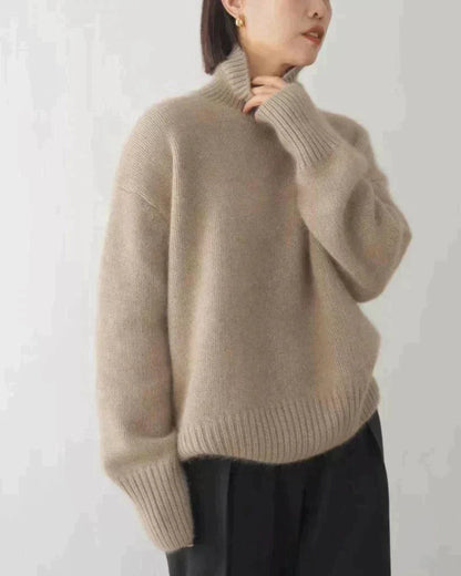 ANNE | Jersey de cuello alto de cachemira