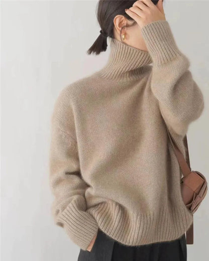 ANNE | Jersey de cuello alto de cachemira