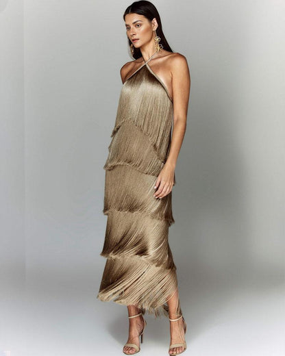 SUSAN | Vestido de diseño con flecos