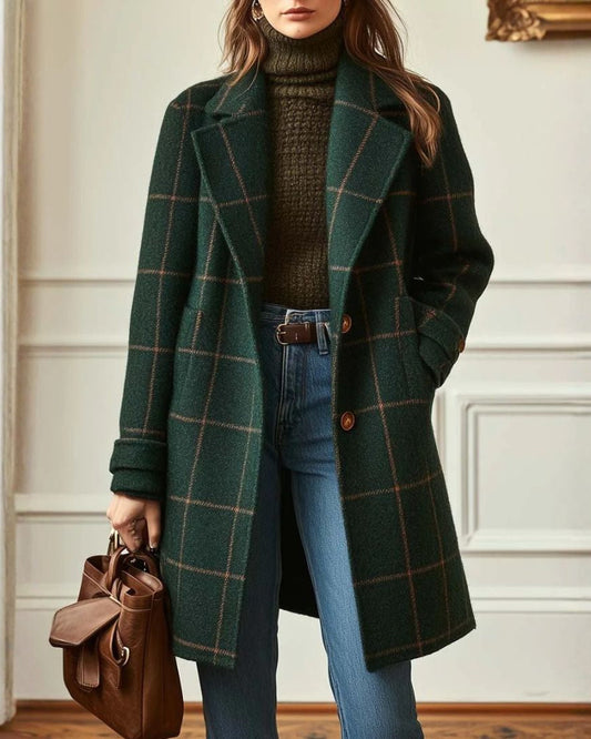 CAMILA | Abrigo estampado de temporada