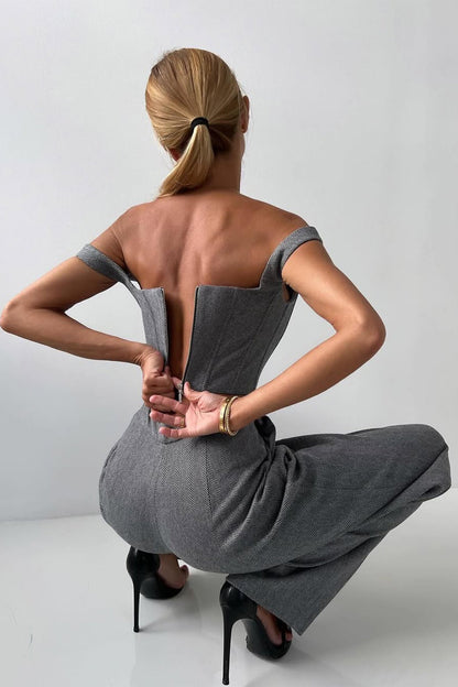 DOLCE | Conjunto de tres piezas con amaricana cruzada