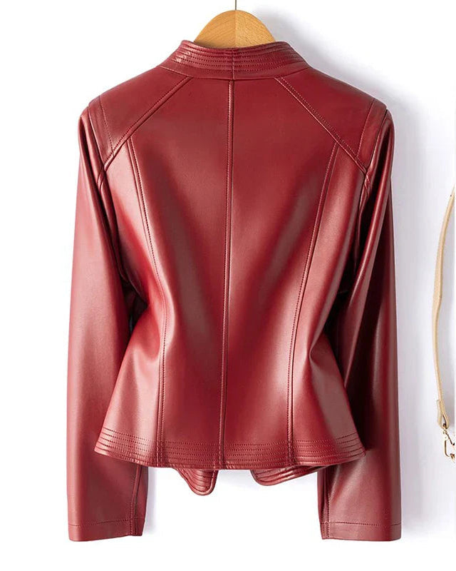 AURA | Chaqueta motera de piel