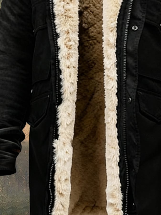 NIVARA | Abrigo medio con piel